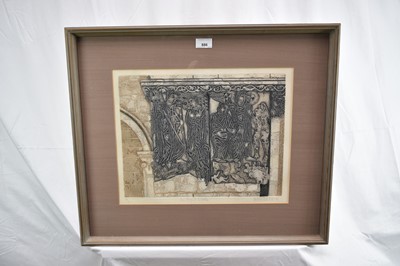 Lot 886 - *Valerie Thornton (1931-1991) aquatint, San Miguel, Estella, signed and dated '76, inscribed and numbered 50/70, 31 x 39cm, glazed frame
