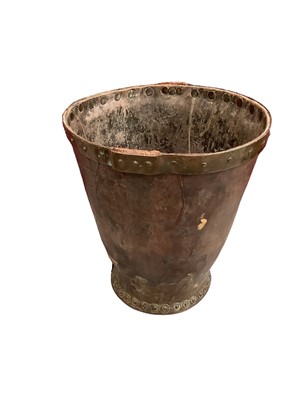 Lot 1123 - 18th /19th century leather fire bucket