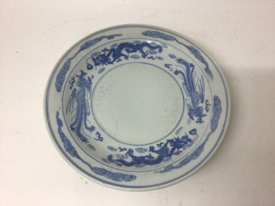 Lot 20 - Chinese blue and white charger
