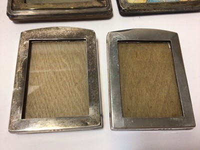 Lot 266 - Collection of 11 early 20th century silver photograph frames