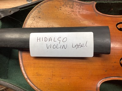 Lot 2219 - Hidalgo violin, in case