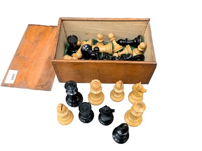 Lot 2497 - Chess set in wooden box