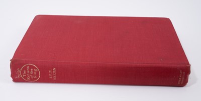 Lot 750 - J. R. R. Tolkien first edition - 'The Return of the King,' signature mark '4' to page 49, together with The Fellowship of the Ring, 1955 fourth impression