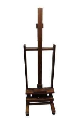 Lot 1658 - Edwardian oak adjustable easel