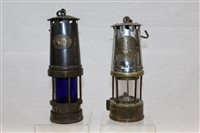 Lot 2791 - Protector steel and brass miners' Davy lamp of...