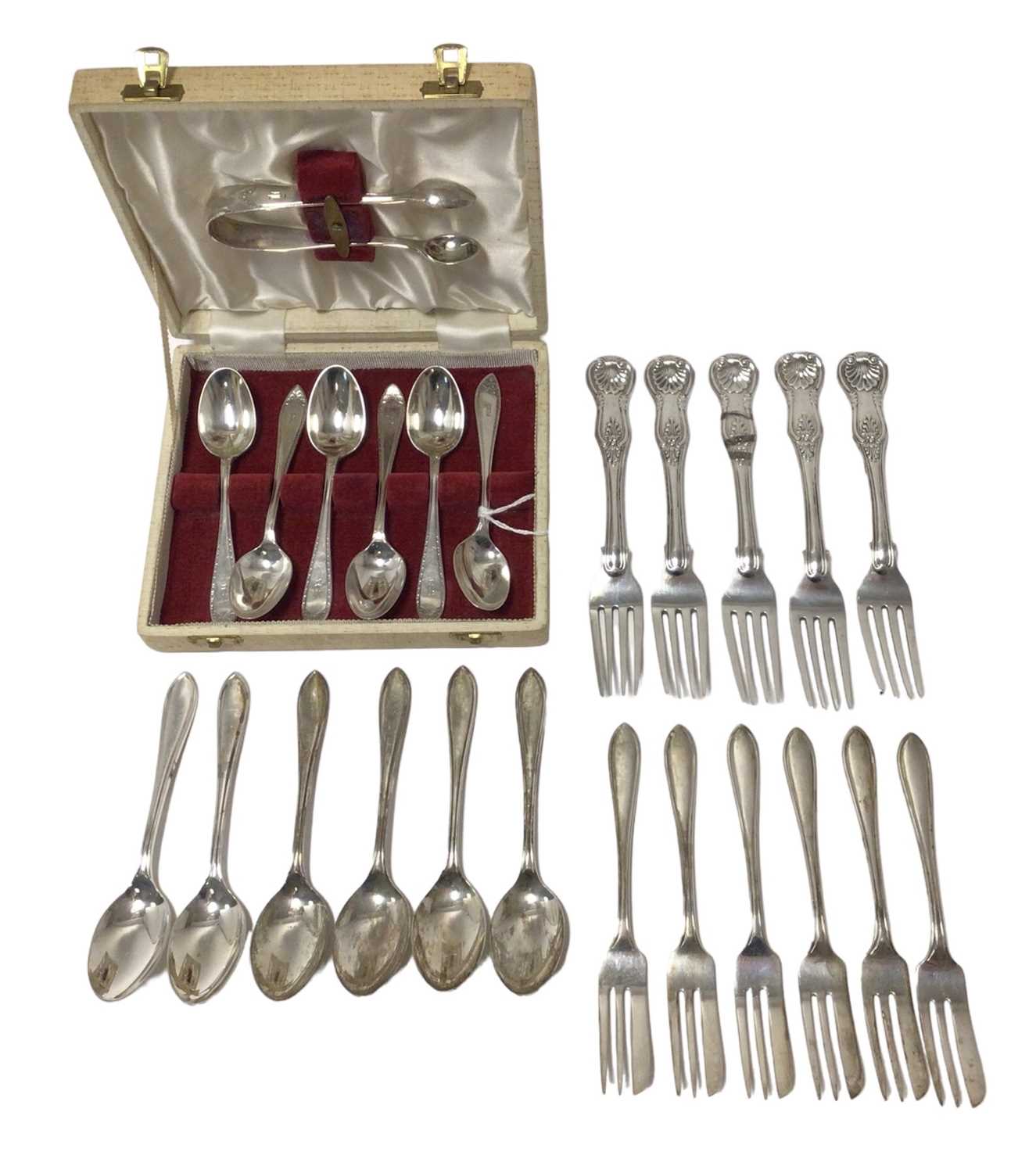 Lot 274 - Selection of miscellaneous silver flatware