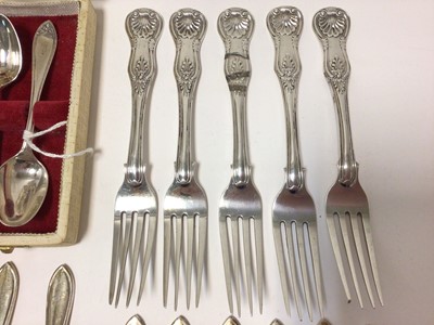 Lot 274 - Selection of miscellaneous silver flatware