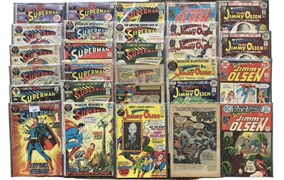 Lot 229 - Collection of (1970's) DC Comics, Superman to include key issues #233 together with a selection of  Superman's Pal Jimmy Olsen. Approximately 28 comics