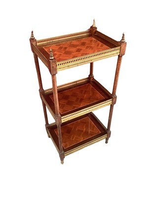 Lot 1166 - French three tier étagère