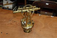 Lot 2724 - Fine 19th century brass theodolite by T....