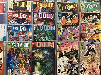 Lot 713 - Marvel Comics the Wolverine saga 1 - 4 (1989). Together with a small group of other Marvel Comics to include Doom, Elf Quest, Ultimate X Men, Captain Britain paperback by Davis & Delano and others....