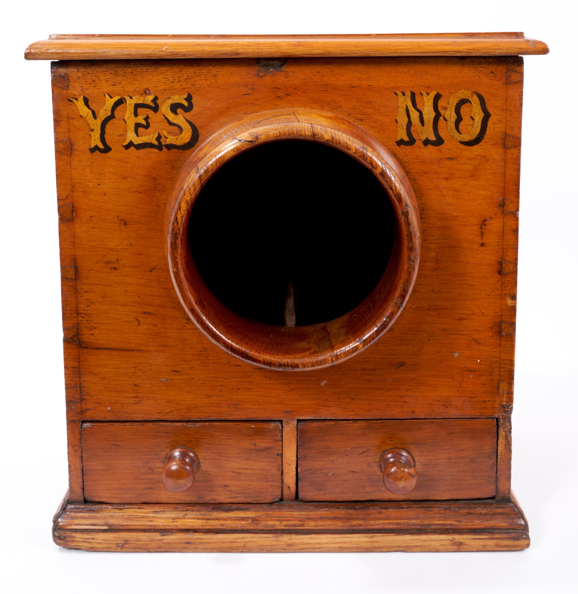 Lot 1229 - Victorian honey oak voting box