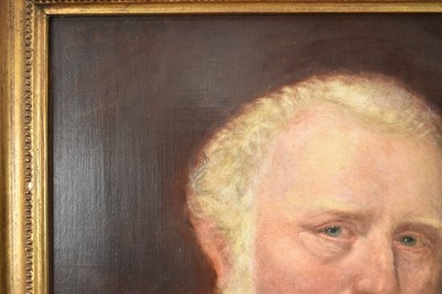 Lot 204 - English School, early 19th century, oil on canvas - portrait of Dr Richard Duncan Mackintosh MD, first senior physician of Essex County Hospital 1820, 62cm x 52cm, in gilt frame
