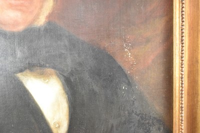 Lot 204 - English School, early 19th century, oil on canvas - portrait of Dr Richard Duncan Mackintosh MD, first senior physician of Essex County Hospital 1820, 62cm x 52cm, in gilt frame