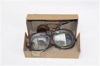 Lot 2004 - RAF pilots' goggles and filters with box