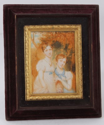 Lot 962 - Regency portrait miniature on ivory