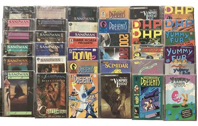 Lot 236 - Group of mixed comics to include Sandman master of dreams, Dark Horse Presents, Dracula, Logan's Run, Mai the Psychic girl, Fat Freddy's Cat, The Hobbit, Baoh, The Destroyer and others. Approximate...