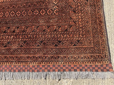 Lot 1262 - Large gold Afghan carpet