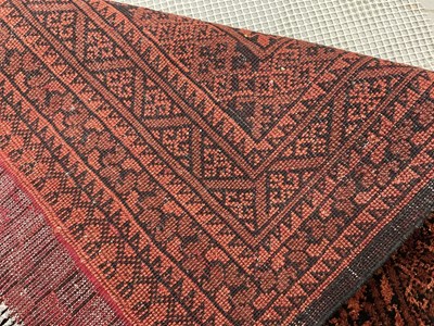 Lot 1262 - Large gold Afghan carpet
