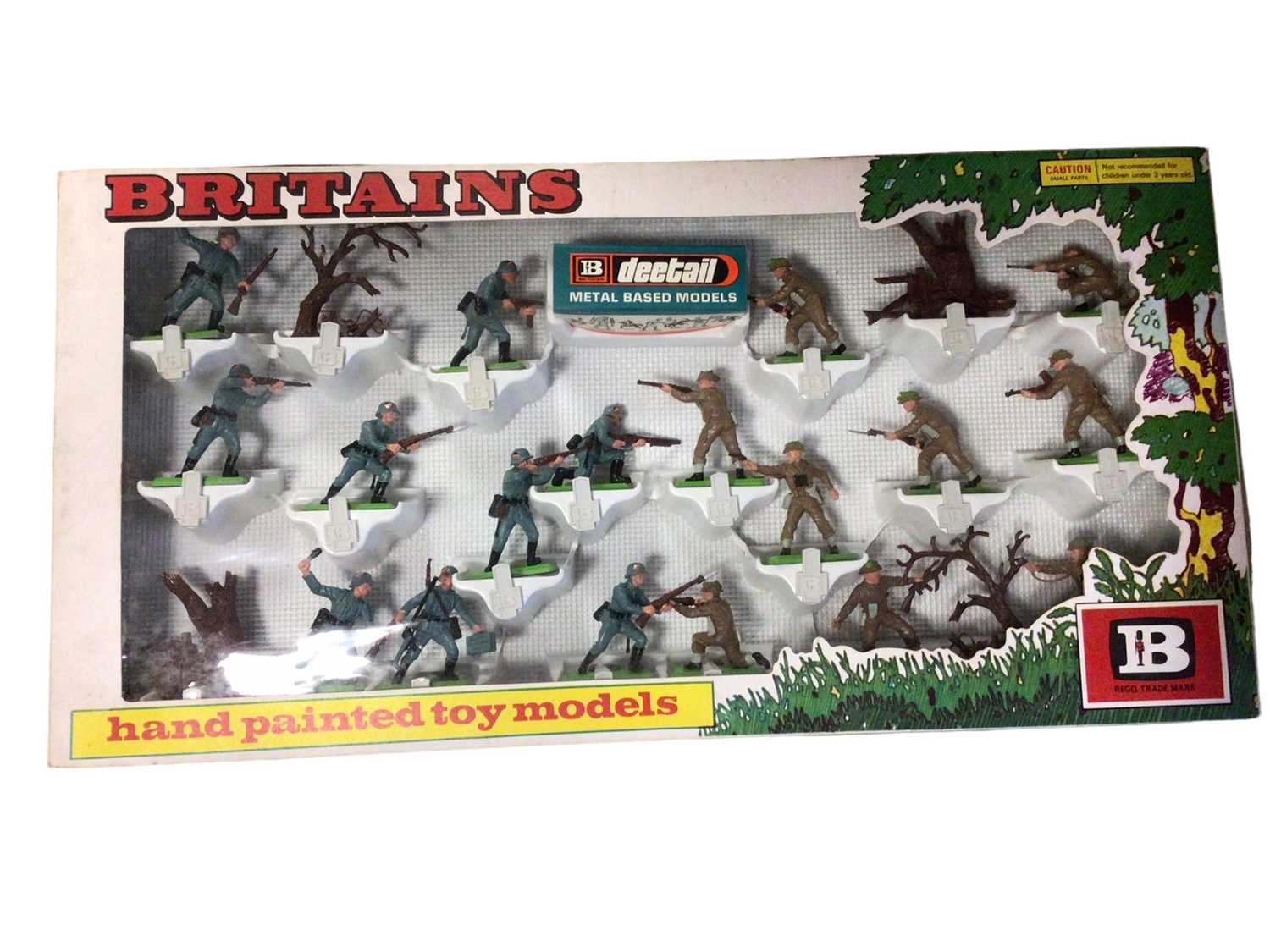 Lot 25 - Britains Deetail British & German Infantry boxed set No.7348