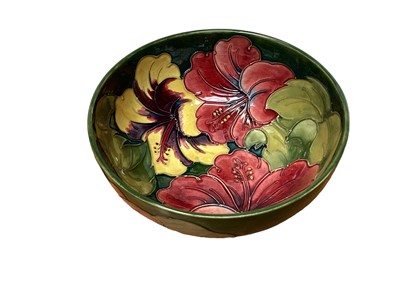 Lot 1101 - Moorcroft Hibiscus pattern bowl