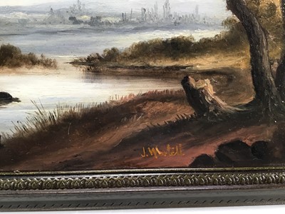Lot 45 - Jonathan Westell (20th century), pair of oils on board - Landscapes, signed, framed