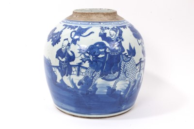 Lot 227 - Chinese blue and white porcelain jar