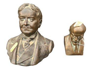 Lot 2473 - Bust of Lenin and another bust