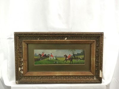 Lot 54 - Philip H. Rideout (1860-circa 1920) oil on board, Tally Ho..A fox hunting scene, signed and indistinctly dated