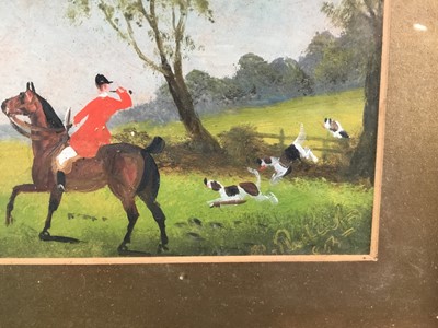 Lot 54 - Philip H. Rideout (1860-circa 1920) oil on board, Tally Ho..A fox hunting scene, signed and indistinctly dated