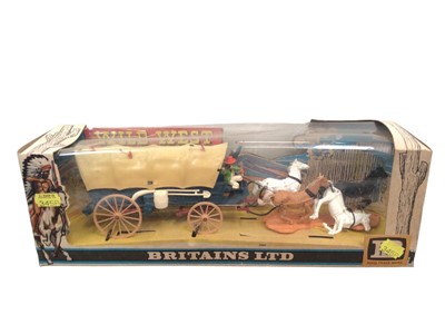 Lot 46 - Britains Wild West Pioneer Covered Wagon No.7616 & Concord Stage Coach No.7615, both boxed (2)