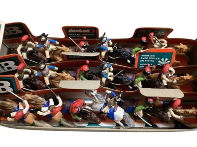 Lot 50 - Britains Deetail Trade Pack No.7959 consisting of 18 French Cavalary (Waterloo) models, with original Card Display and Outer Box