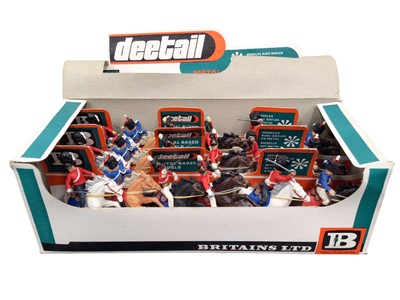 Lot 51 - Britains Deetail Trade Pack No.7949 consisting of 18 British Cavalry (Waterllo) models, with original Card Display and Outer Box