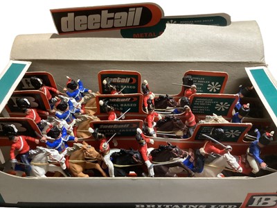 Lot 51 - Britains Deetail Trade Pack No.7949 consisting of 18 British Cavalry (Waterllo) models, with original Card Display and Outer Box