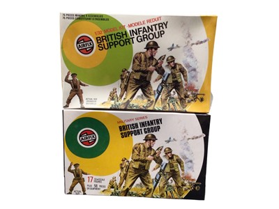 Lot 66 - Airfix 1970's 1:32 scale Military Series  including British Infantry Support Group (x5), American Infantry (x2), German Paratroopers (x2), & Modern German Infantry (x4), all boxed most...