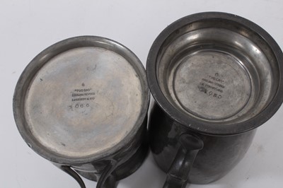 Lot 957 - Two Tudric pewter tankards
