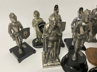 Lot 61 - A terrifying assemblage of vintage suit of armour table lighters
