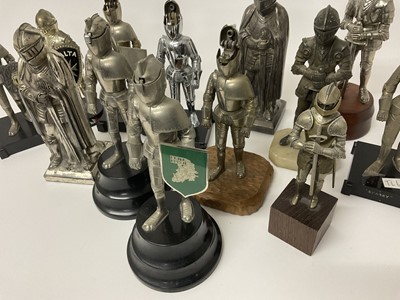Lot 61 - A terrifying assemblage of vintage suit of armour table lighters