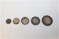 Lot 2210 - G.B. 1902 Edward VII Five Coins Silverer Set -...