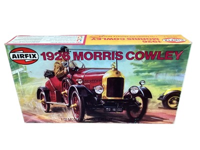 Lot 89 - Airfix 1:32 scale Monty's Humber, Bugatti 35B, Maserati Indy & 1926 Morris Crowley (4)