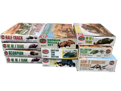 Lot 95 - Airfix OO scale Military vehicles, all boxed (10)