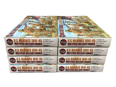 Lot 96 - Airfix 1:32 scale Multipose Military Figures US Marines 1941-45, all boxed 03583-9 (8)