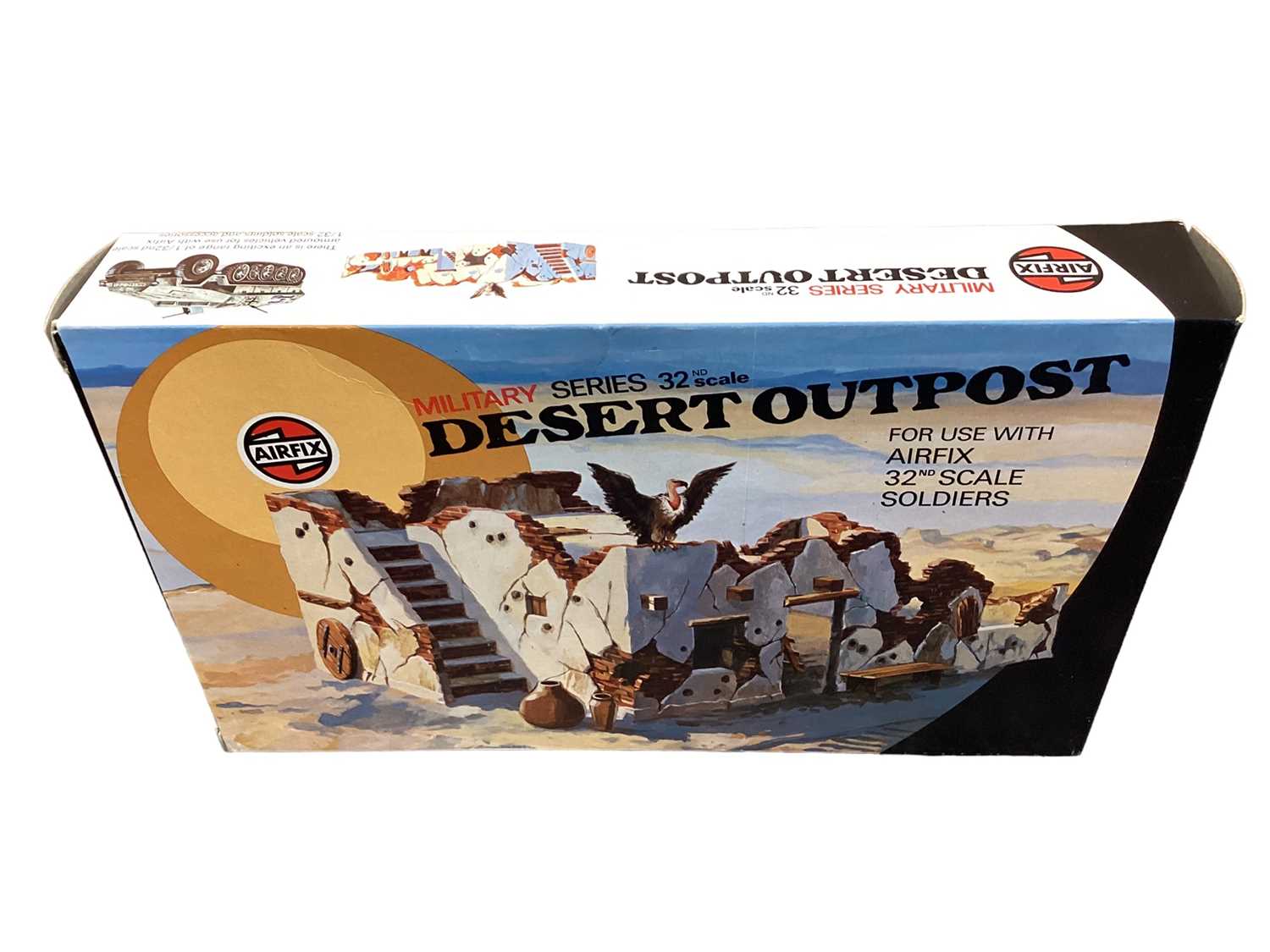 Lot 105 - Airfix 1:32 scale Military Series Desert Outpost (x3), Stronghold, Checkpoint & Bamboo House, all boxed (6)