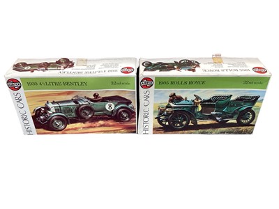 Lot 122 - Airfix 1:32 scale Series 2 Historic Cars 4.5 litre Bentley (x2), 1904 Mercedes (x2), 1904 Darracq (x3), 1933 Alfa Romeo, 1912 Ford Model T & 1905 Rolls Royce (x2), plus five later editions (16)