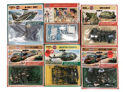 Lot 127 - Airfix Series 1 Historical Ships & HO OO/ 1:72 scale Series 1 Military kits (qty)