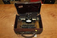 Lot 2719 - Late 19th century American typewriter, marked -...