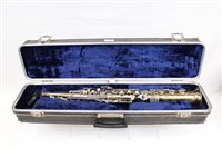 Lot 2853 - Evette Soprano saxophone with mouthpiece, in case