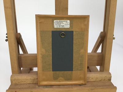 Lot 19 - Eric Gill (1882-1940) wood cut print, crucifixion, signed, 5 x 8cm, glazed frame