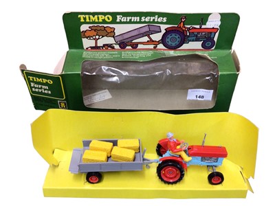 Lot 148 - Timpo Famr Series Tractor & Trailer No.171, boxed