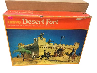 Lot 156 - Timpo Snap Together Desert Fort No.1500, box lid worn (1)